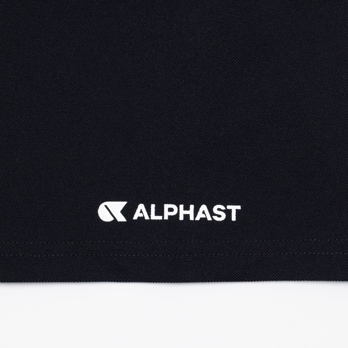 【ALPHAST(アルファスト)】半袖ポロシャツ・黒(メンズ)